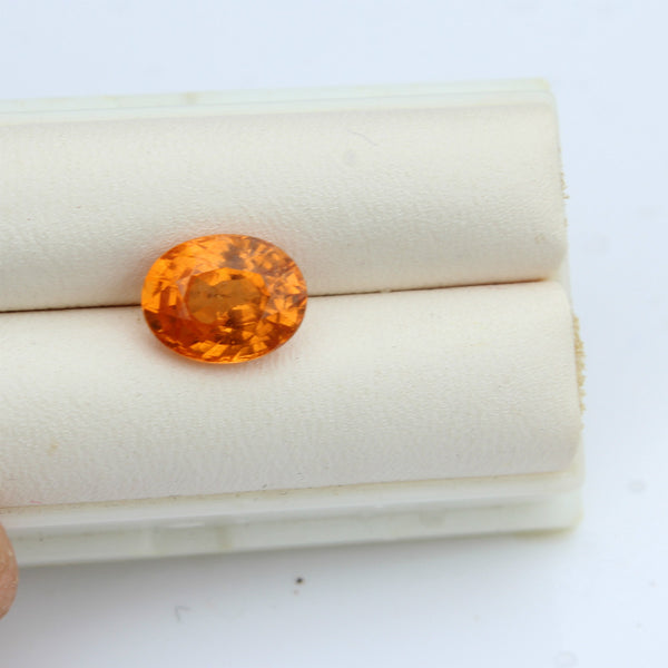 Spessartite Garnet (Mandarin Color) Gemstone  - 3.31 cts. Oval - Amazon Imports, Inc. - Fine Quality Gemstones and Jewelry Since 1978
