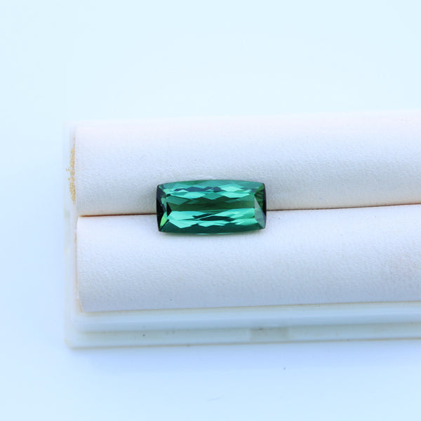 Green Tourmaline Gemstone  -  2.96 cts.  Cushion Cut - Amazon Imports, Inc. - Fine Quality Gemstones and Jewelry Since 1978