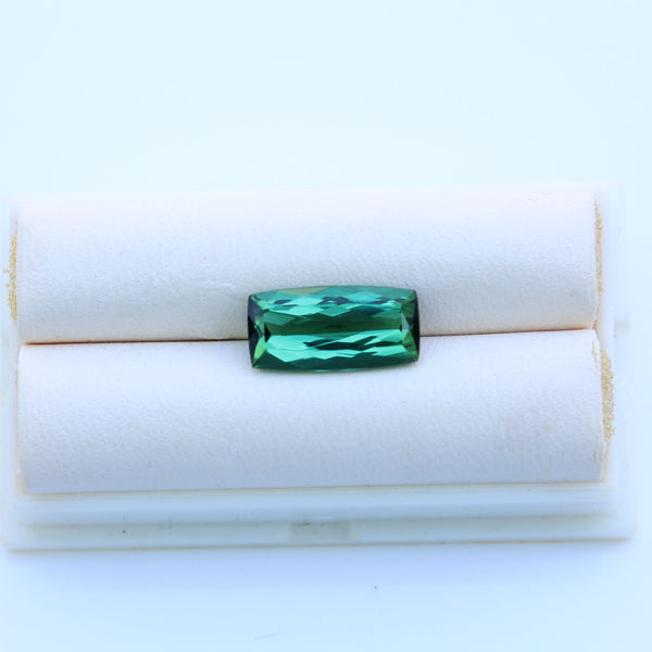 Green Tourmaline Gemstone  -  2.96 cts.  Cushion Cut - Amazon Imports, Inc. - Fine Quality Gemstones and Jewelry Since 1978