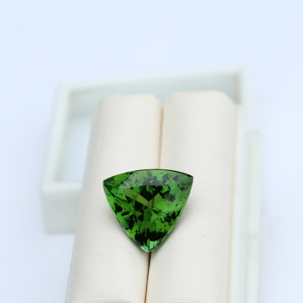 Green Tourmaline Gemstone - 6.15 cts. Trillion - Amazon Imports, Inc. - Fine Quality Gemstones and Jewelry Since 1978