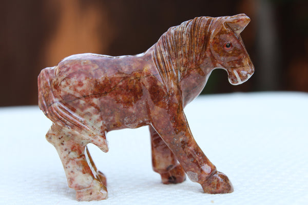 Horse Soapstone Animal Carving - Amazon Imports, Inc. - Fine Quality Gemstones and Jewelry Since 1978