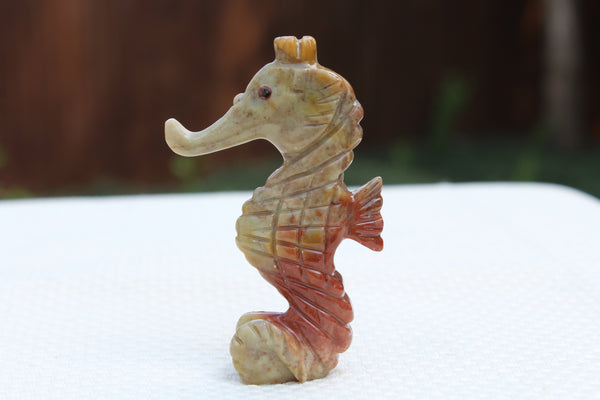 Sea Horse Soapstone Animal Carving - Amazon Imports, Inc. - Fine Quality Gemstones and Jewelry Since 1978