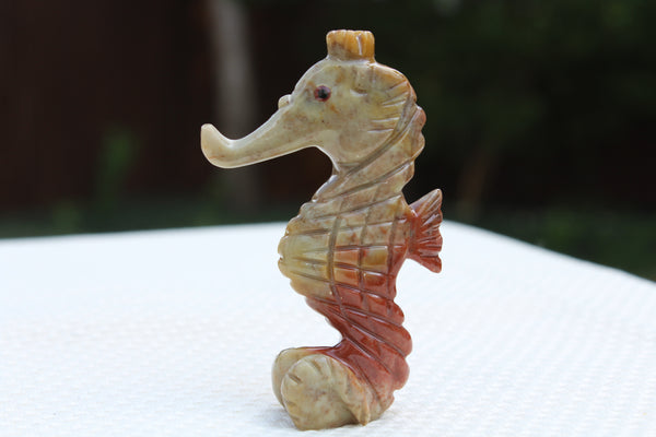 Sea Horse Soapstone Animal Carving - Amazon Imports, Inc. - Fine Quality Gemstones and Jewelry Since 1978