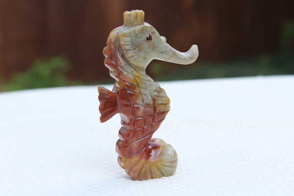 Sea Horse Soapstone Animal Carving - Amazon Imports, Inc. - Fine Quality Gemstones and Jewelry Since 1978