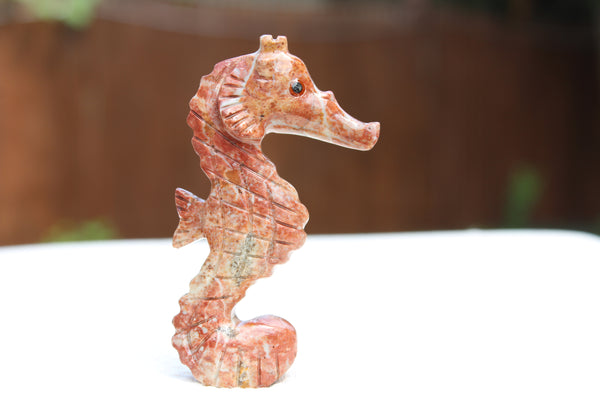 Sea Horse Soapstone Animal Carving - Amazon Imports, Inc. - Fine Quality Gemstones and Jewelry Since 1978