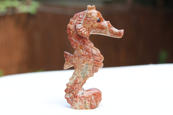 Sea Horse Soapstone Animal Carving - Amazon Imports, Inc. - Fine Quality Gemstones and Jewelry Since 1978