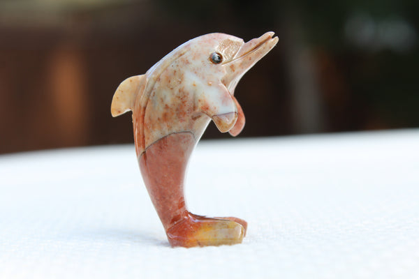 Dolphin Soapstone  Animal Carving - Amazon Imports, Inc. - Fine Quality Gemstones and Jewelry Since 1978