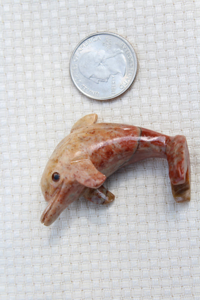 Dolphin Soapstone  Animal Carving - Amazon Imports, Inc. - Fine Quality Gemstones and Jewelry Since 1978