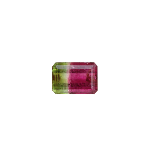 Tri Color Tourmaline Gemstone - 12.25 cts. Emerald Cut - Amazon Imports, Inc. - Fine Quality Gemstones and Jewelry Since 1978