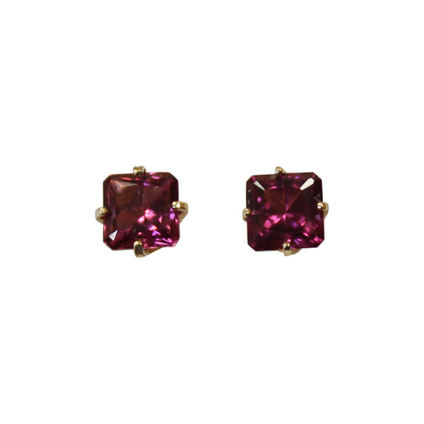 Rhodolite Garnet Gemstone Earrings in 14kt. Gold - Amazon Imports, Inc. - Fine Quality Gemstones and Jewelry Since 1978