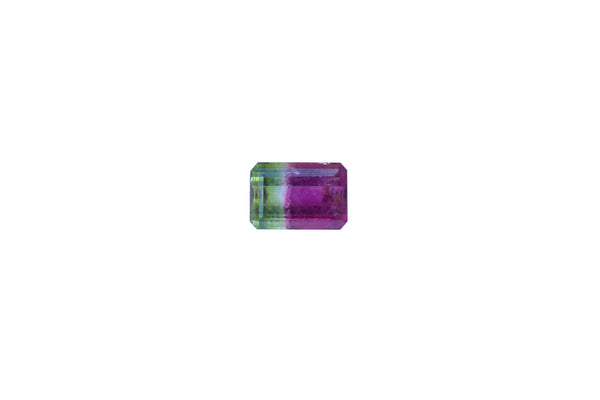 Tri Color Tourmaline Gemstone - 12.25 cts. Emerald Cut - Amazon Imports, Inc. - Fine Quality Gemstones and Jewelry Since 1978