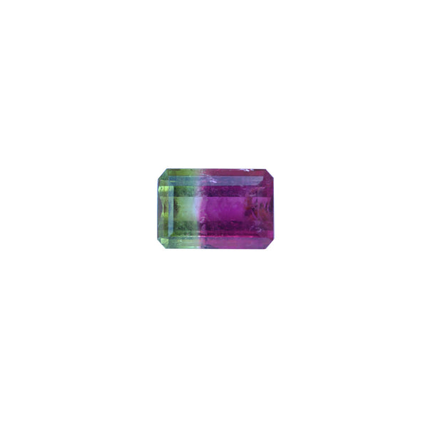 Tri Color Tourmaline Gemstone - 12.25 cts. Emerald Cut - Amazon Imports, Inc. - Fine Quality Gemstones and Jewelry Since 1978