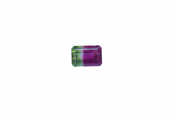 Tri Color Tourmaline Gemstone - 12.25 cts. Emerald Cut - Amazon Imports, Inc. - Fine Quality Gemstones and Jewelry Since 1978