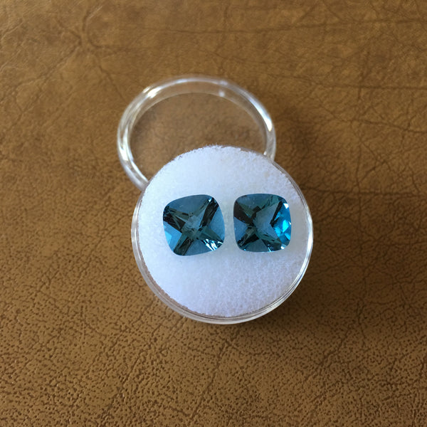 London Blue Topaz Gemstone - 7.30 cts. matched pair - Amazon Imports, Inc. - Fine Quality Gemstones and Jewelry Since 1978