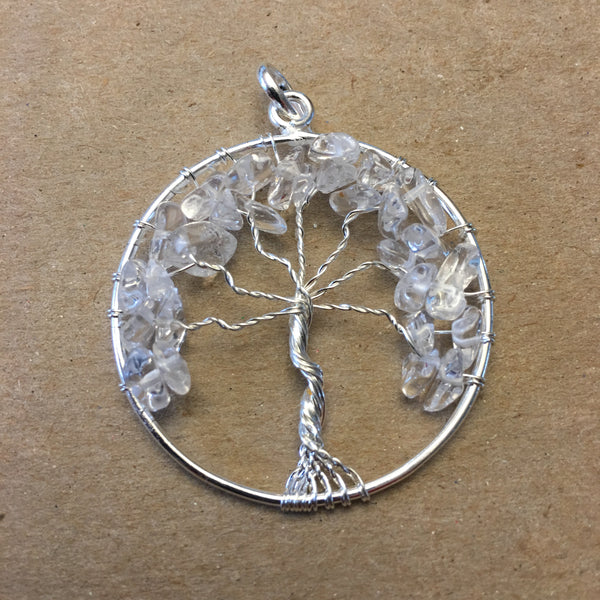 Tree of Life Circle Gemstone Pendants - Various Color Choices - Amazon Imports, Inc. - Fine Quality Gemstones and Jewelry Since 1978
