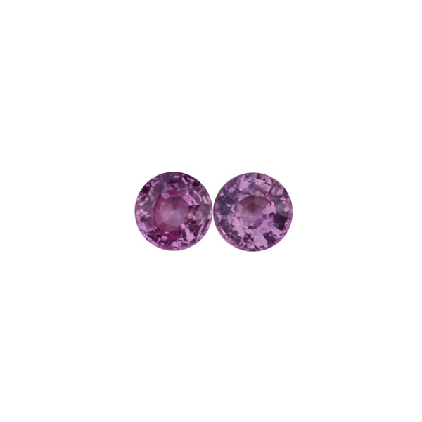 Pink Sapphire Gemstones - 1.41 cts.  Matched Pair Round - Amazon Imports, Inc. - Fine Quality Gemstones and Jewelry Since 1978