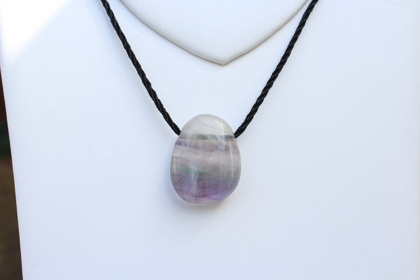 Fluorite Tumbled Gemstone Adjustable Necklace - Amazon Imports, Inc. - Fine Quality Gemstones and Jewelry Since 1978