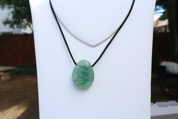 Fluorite Tumbled Gemstone Adjustable Necklace - Amazon Imports, Inc. - Fine Quality Gemstones and Jewelry Since 1978