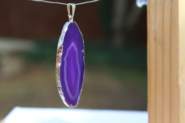 Purple Agate Gemstone Pendant - Amazon Imports, Inc. - Fine Quality Gemstones and Jewelry Since 1978