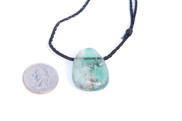 Fluorite Tumbled Gemstone Adjustable Necklace - Amazon Imports, Inc. - Fine Quality Gemstones and Jewelry Since 1978