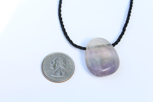 Fluorite Tumbled Gemstone Adjustable Necklace - Amazon Imports, Inc. - Fine Quality Gemstones and Jewelry Since 1978
