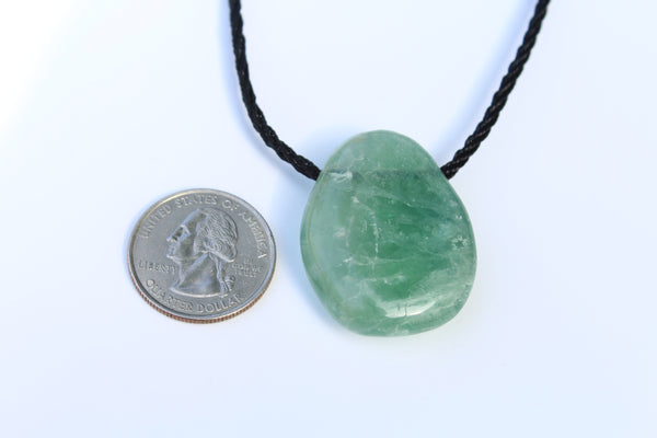 Fluorite Tumbled Gemstone Adjustable Necklace - Amazon Imports, Inc. - Fine Quality Gemstones and Jewelry Since 1978