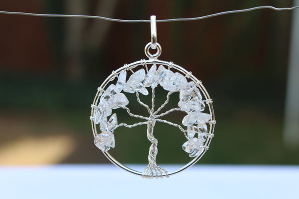 Tree of Life Circle Gemstone Pendants - Various Color Choices - Amazon Imports, Inc. - Fine Quality Gemstones and Jewelry Since 1978