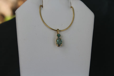 Alexandrite Pendant in 14 Kt. Gold
