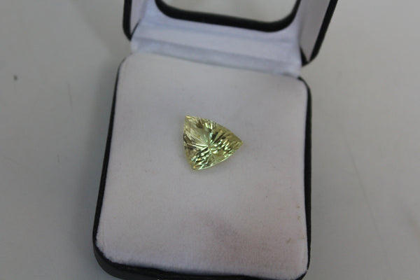 Brazilianite Gemstone Trillion Cut -7.35 cts.