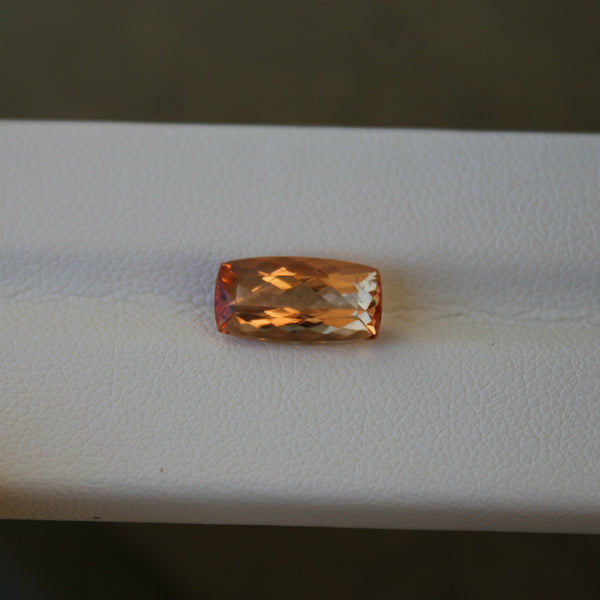 Imperial Topaz Gemstone - 3.11 cts. Cushion Cut - Amazon Imports, Inc. - Fine Quality Gemstones and Jewelry Since 1978