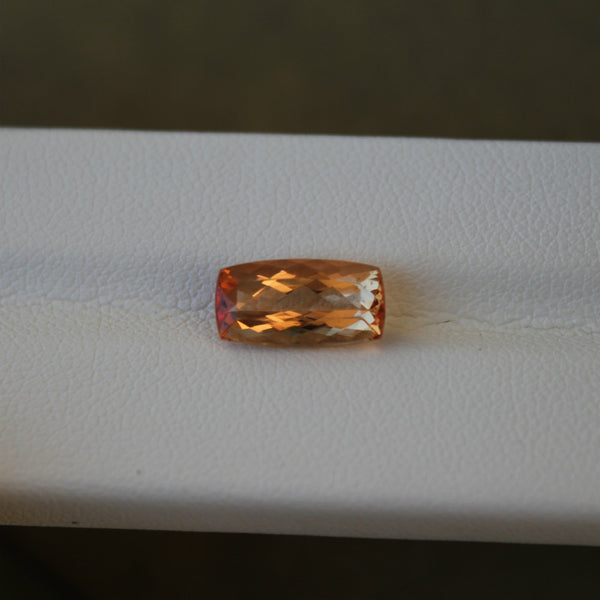 Imperial Topaz Gemstone - 3.11 cts. Cushion Cut - Amazon Imports, Inc. - Fine Quality Gemstones and Jewelry Since 1978