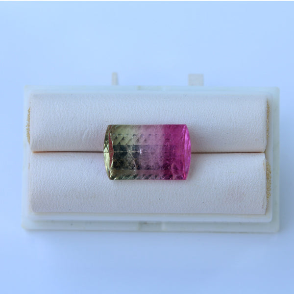 Tri Color Tourmaline Gemstone  -  8.96 cts.  Emerald Cut - Amazon Imports, Inc. - Fine Quality Gemstones and Jewelry Since 1978