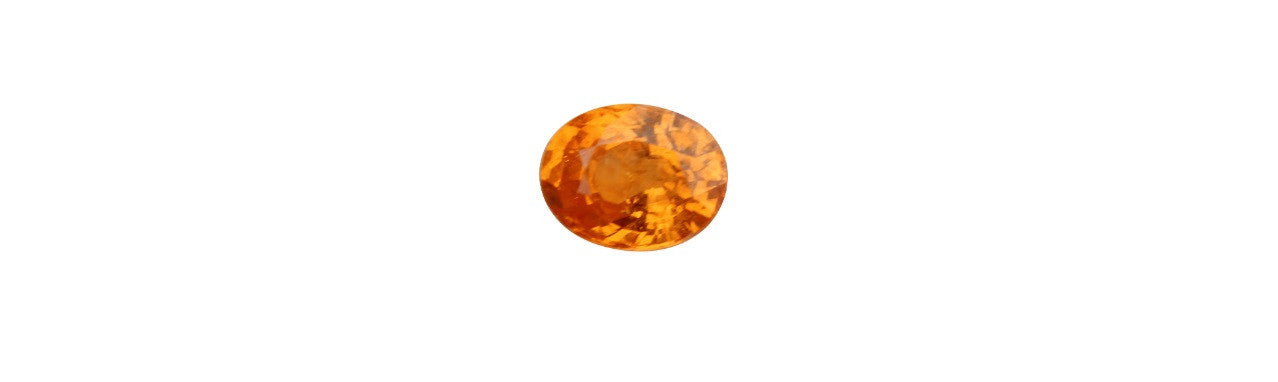 Spessartite Garnet (Mandarin Color) Gemstone - 3.31 cts. Oval Amazon Imports Fine Gemstones and Jewelry Since 1978